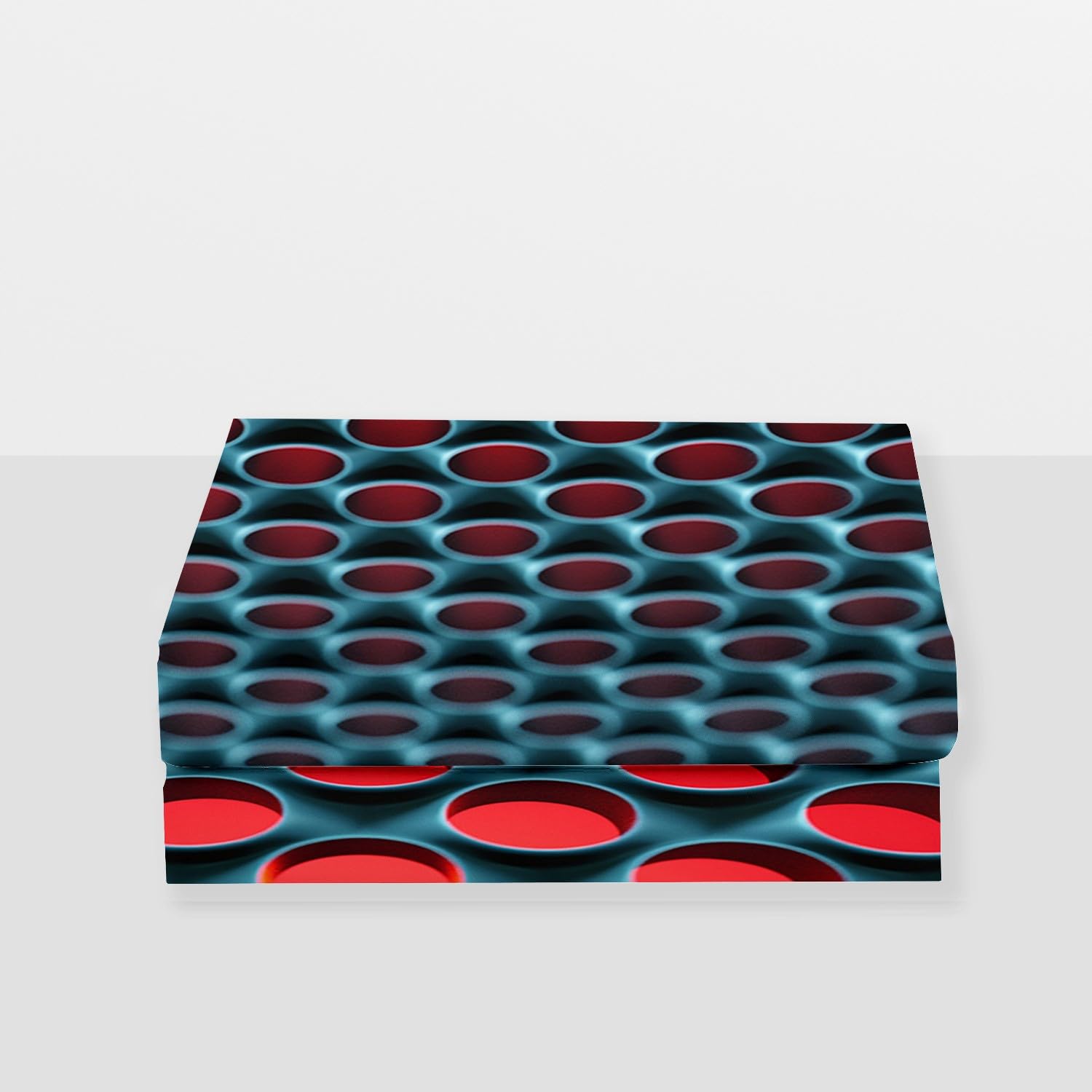 Lenzuolo con angoli stampato in 3 pezziArte digitale Little Red DotRosso180x200Microfibra - 30 cm di profondità Lavabile in lavatrice Include 2 federe per cuscini