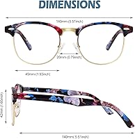 Vista 21 de Happy Store CN56 Gafas de estilo nerd wayfarer de inspiración vintage, marco de carey, lentes transparentes UV400