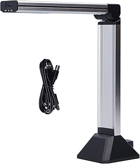 Vbestlife Portable Document Camera Scanner A4 Size 8MP Document Camera for Office/Presentation, Convert Paper Documents to JPG, PDF, Searchable PDF, Word, Excel