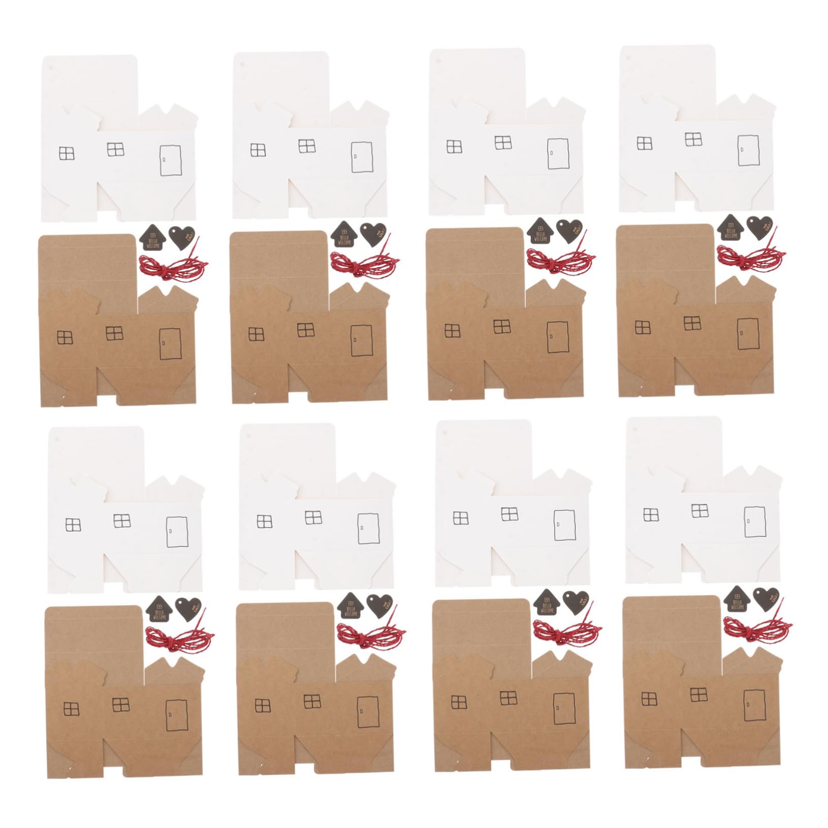 Scatole Regalo di Natale Contenitori per Caramelle Motivi Natalizi Facili da Trasportare Maniglia per Piccoli Regalini e Organizzazione