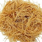 🔮【Weit verbreitet】Hellbraunes Bastpapier ist auf Holzfarbe laminiert, die mit vielen Farben kombiniert werden kann. Weit verbreitet in Weihnachten, Geburtstag, Ostern, Valentinstag, Jubiläum, Party, etc. Geschenkbox Geschenkkorb Dekor.