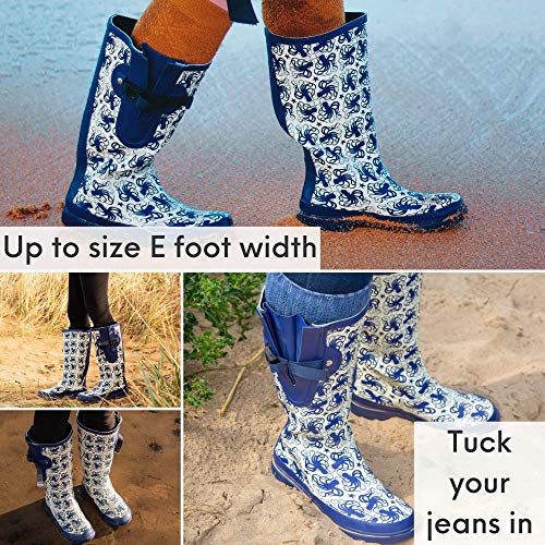 wide calf rubber boots canada