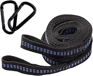 SHUILIANDU Heavy Duty Facile Installare Amaca Cinghie Set Regolabile Loop Campeggio Escursionismo Non Stretch Attività All'aperto Albero Con Moschettoni (Colore: 3 Meters Gancio Borsa)