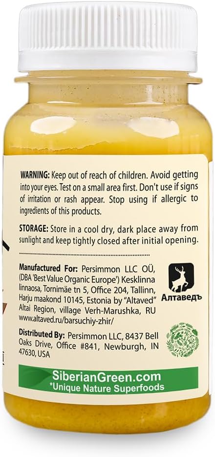 Cream-Gel Badger Fat with Altai Shilajit and Siberian Pine Oil and Pine Resin 100ml