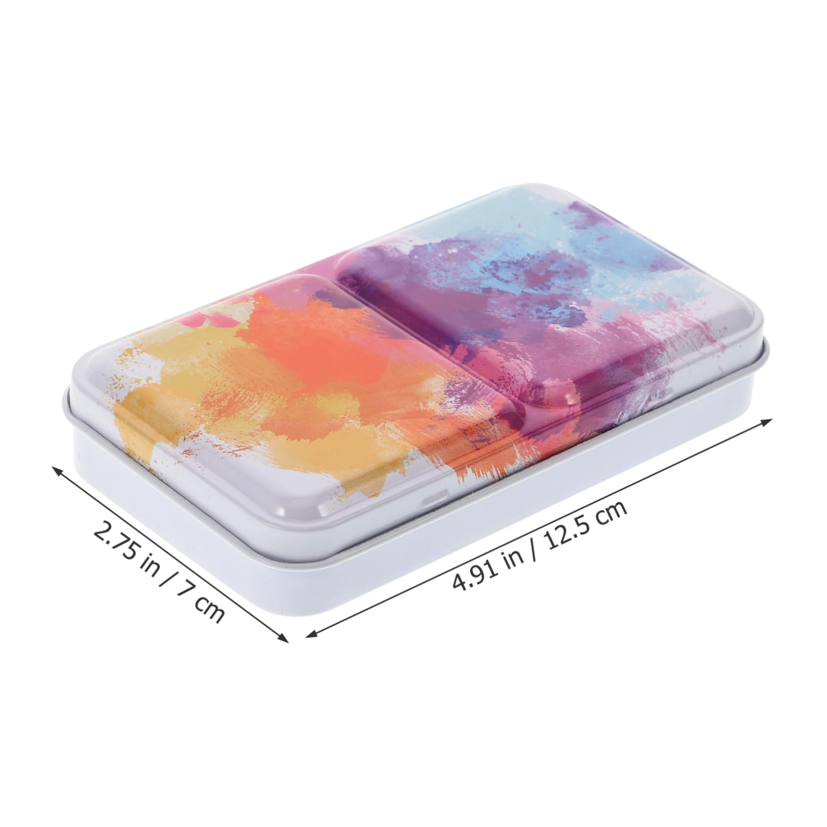 Lurrose 3ensembles Palette De Mélange Pigmentaire Boîte Art Portable pour Aquarelle Gouache Et Peinture à Huile avec Compartiments Idéale pour Artistes Et Débutants