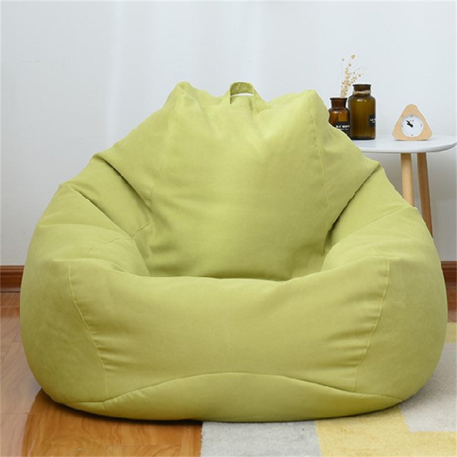 Odot Bean Bag, Soft Gaming Bean Bag Chair for Adult Teenagers, Removable, Washable Bean bag Cover for Outdoor Garden Livingroom Playroom Bedroom Dorm(No Filler) (S(70x80cm),Green)