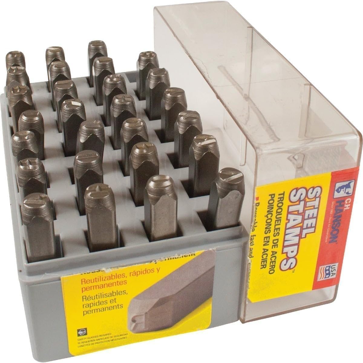 C.H. Hanson 1/8 in. Steel Gray A-Z Letter Stamp Set Nail-On