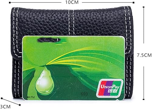 Miniatura 2 de HOUKAI Tarjetero para mujer, pequeño y minimalista, tarjeta de identificación para conducir, tarjeta de varias tarjetas