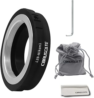 L39-N 1 Lens Adapter,Compatible LM M39 L39 LTM 39mm Lens to NiK 1 mirrorless Digital Cameras, Such as V1, J1, V2, J2, V3, J3, etc Camera+Lens Cleaning Cloth