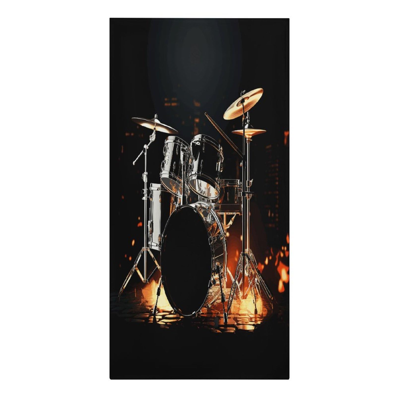 VstaDank Drummer Beach Towels 30"x61" Microfiber Super Absorbent Large Bath Towels Cozy Soft Swim Travel Towel Quick Dry Thin Pool Towel Beach Accessories for Outdoor Adult