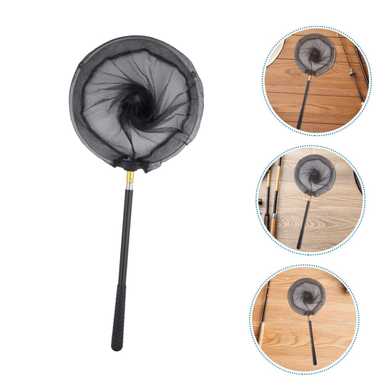 2 set Guadini Telescopici in Acciaio Inossidabile Rete Pieghevole Retrattile per in e Spiaggia Rete Versatile per Pesci e