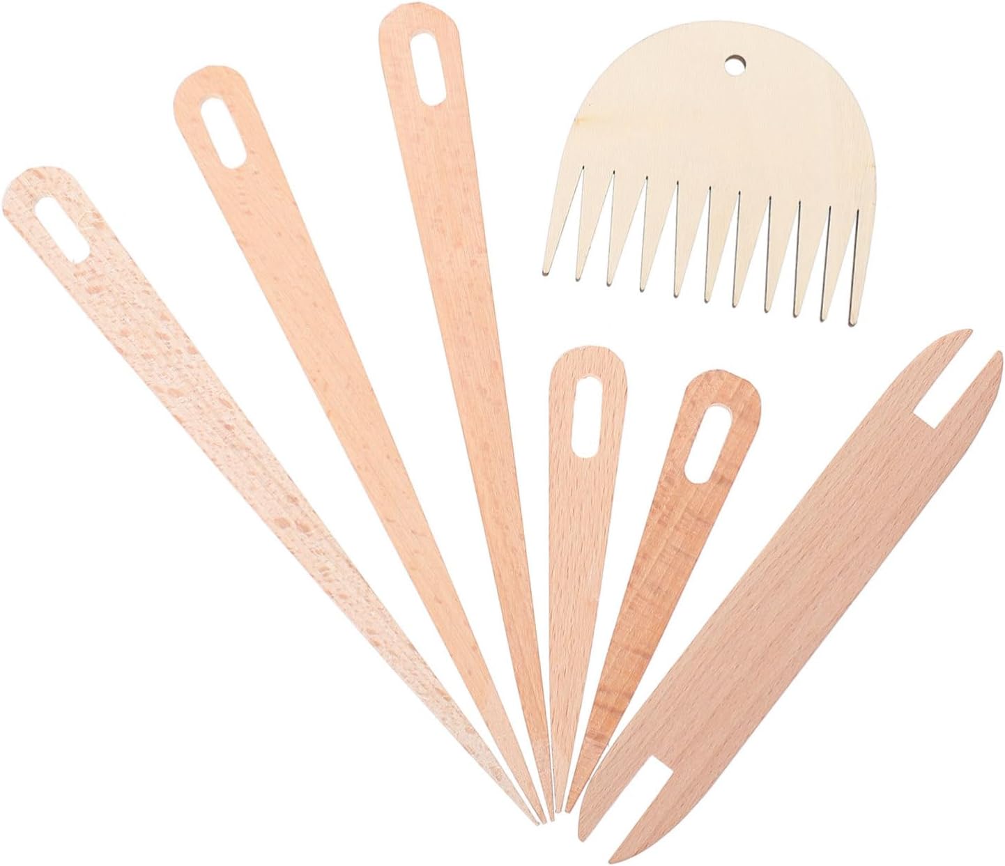 1 Set Tapestry Weaving Tools Diy Knitting Tools Weaving Shuttle Crochet Tools Hand Loom Tools Sewing Accessories Weaving Hook Crochet Accessories Sewing Tools Wooden To Weave Comb