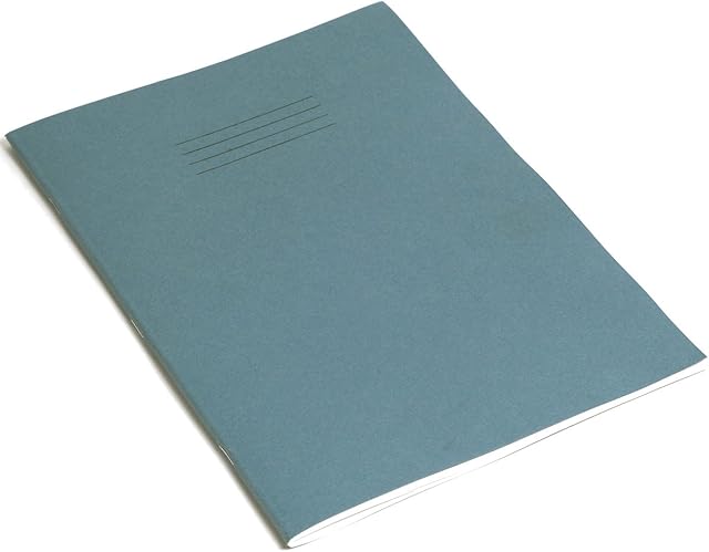 RHINO Stationery Exercise Book | A4 | 80 Page | 15mm Lined | Light Blue | Learning Resources | School Books | Pack of 10