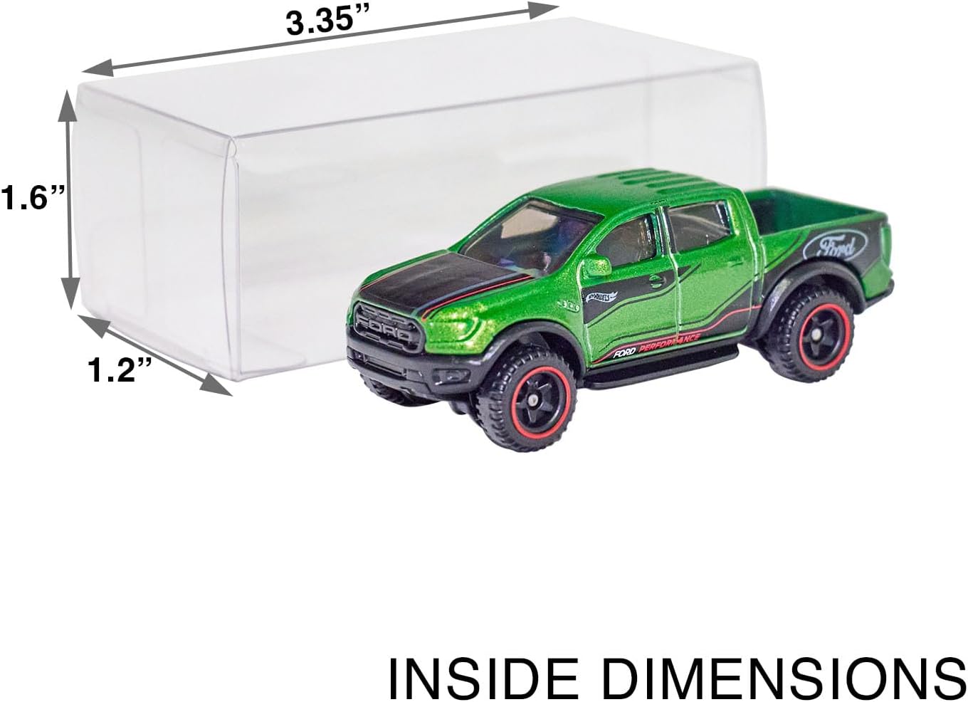 Protector Case for Loose Hot Wheels and Matchbox Die Cast Cars Stackable – UV & Scratch-Resistant (100 Pack)