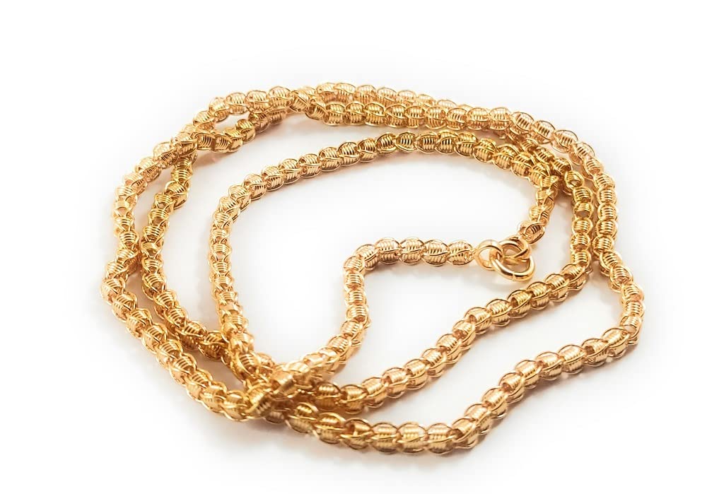 CUTE GOLDOne Gram Gold Plated Fashion Jewellery Traditional Covering Thali Chain for Women & Girls