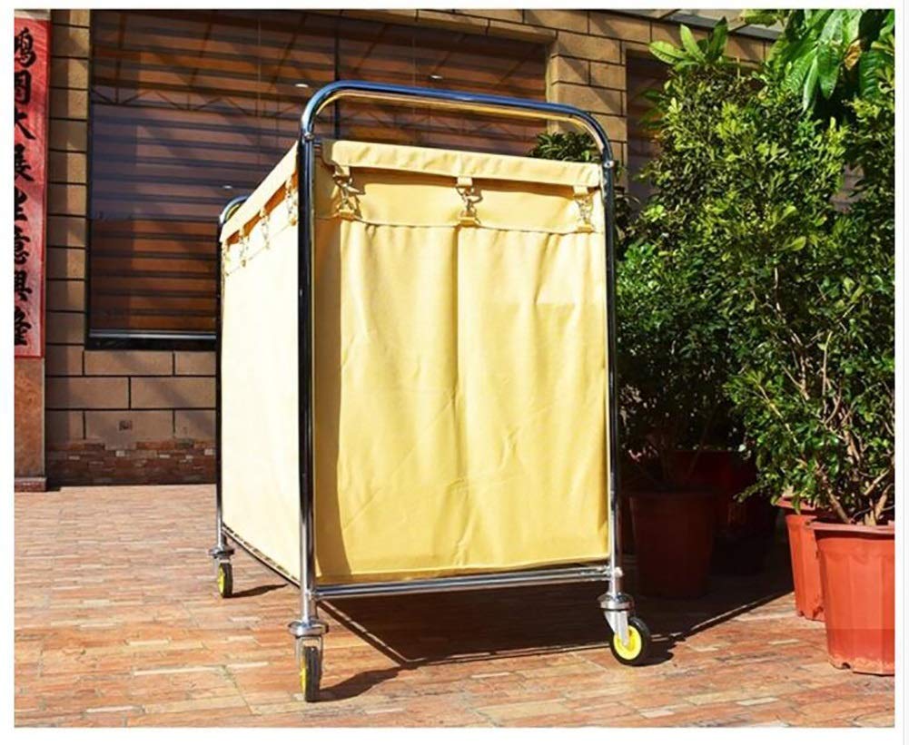 DFEDHF Shelf Movable Hand Trucks Movable Trolleys, Storage, Beauty Salon Trolley Laundry Sorter Cart with,Detachable Fabric Bags,Steel Frame,Heavy Duty Organizer Rolling