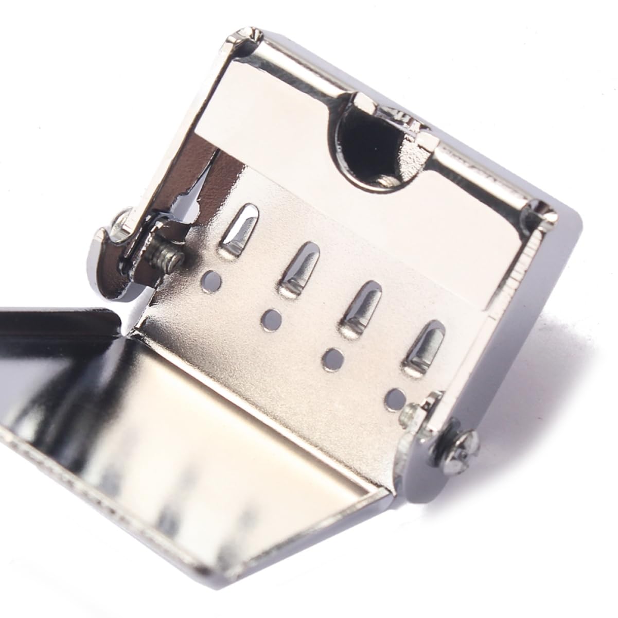ibasenice String Banjo Tailpiece Bridge Plate Silber Ersatzteil Für Banjo Verbesserte Klangqualität Installieren Stabil Und Langlebig