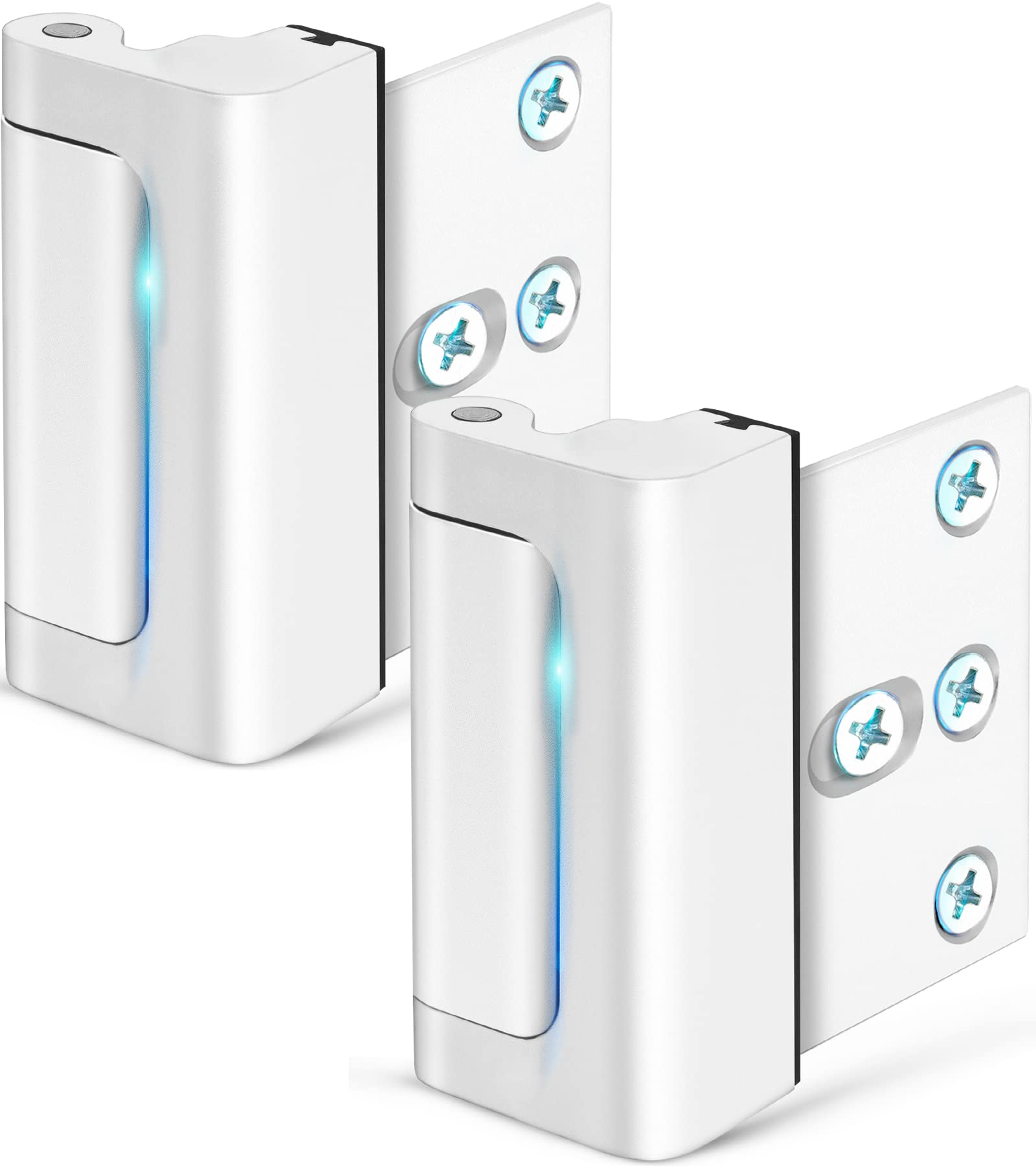 2-Pack Childproof Door Reinforcement Locks - Home Security Upgrade, Silver 12 thumbnail image