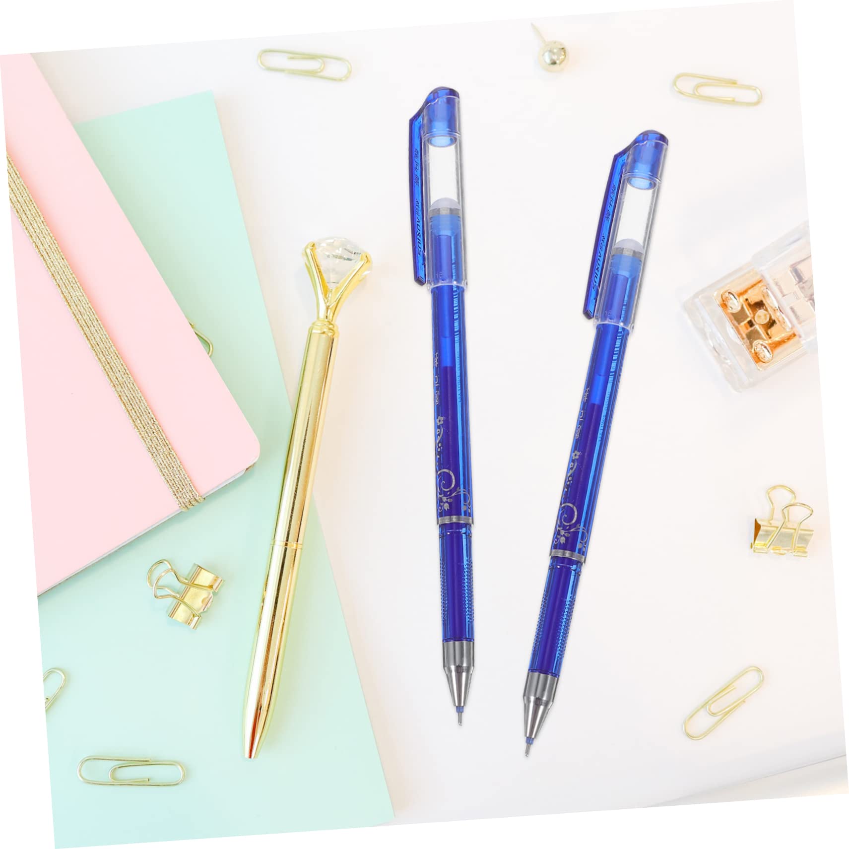 Tofficu 36pièces Effaçables à Encre Bleue Pour Étudiants Écriture Et Réécriture Facile Fournitures Scolaires