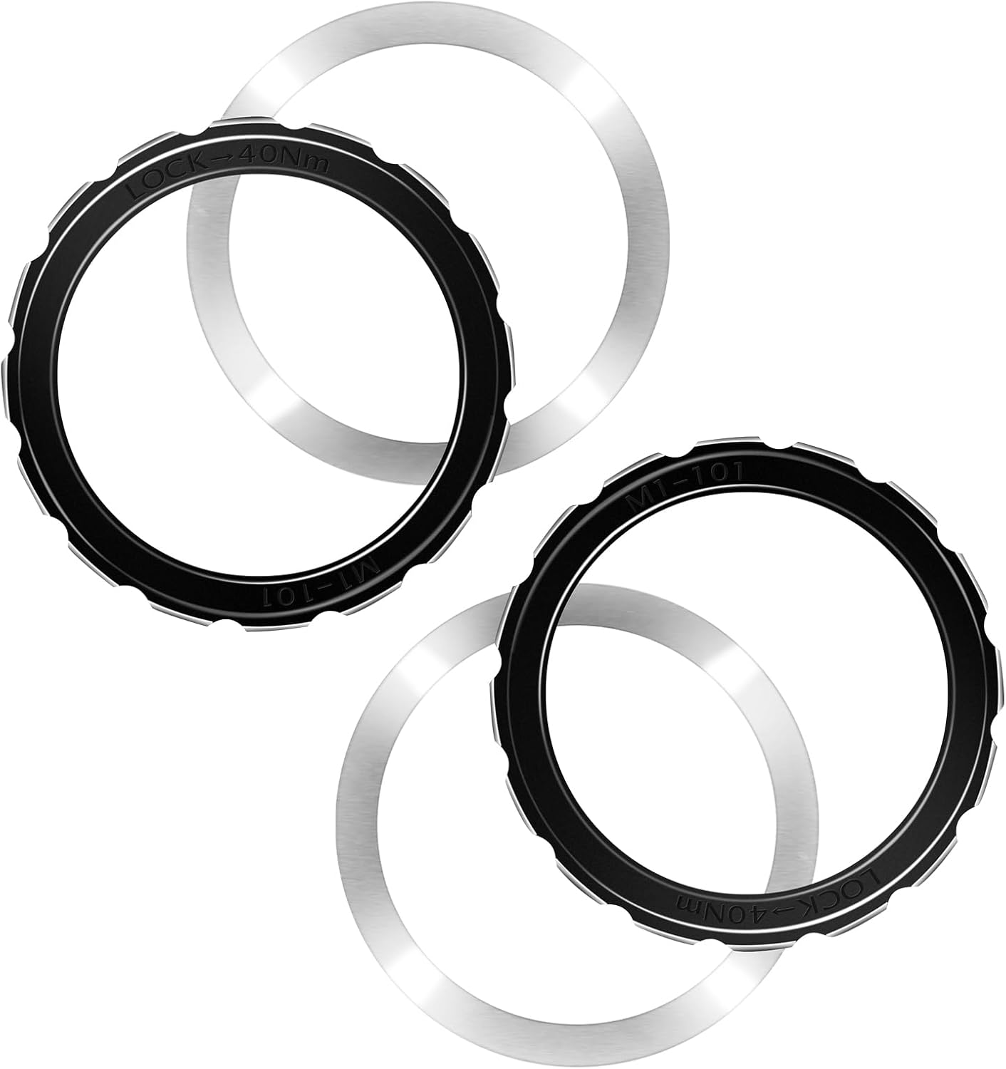 Bicycle disc brake lock ring kit suitable for: Campagnolo Fulcrum BORA WTO center lock disc brake rotor lock ring, suitable for: AFS disc brake: M1-101B (2PCS)