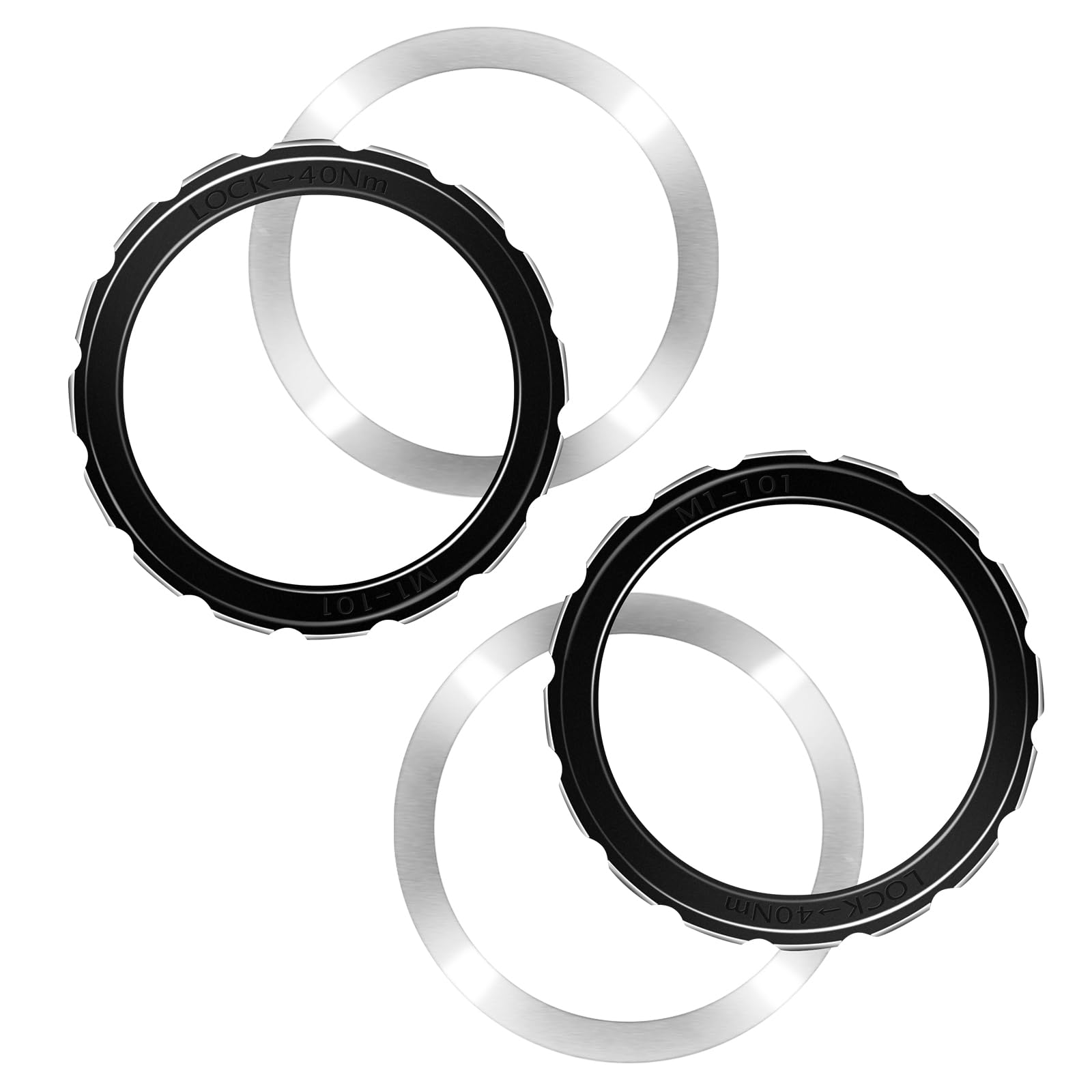 alltoo Central Lock disc Brake Rotor Lock Ring 2 PCS, Fit for All Campagnolo M1-101B and Fulcrum disc Brake Wheels, AFS disc Brake Wheel Set, Disc Lock Ring for Bicycle Accessories