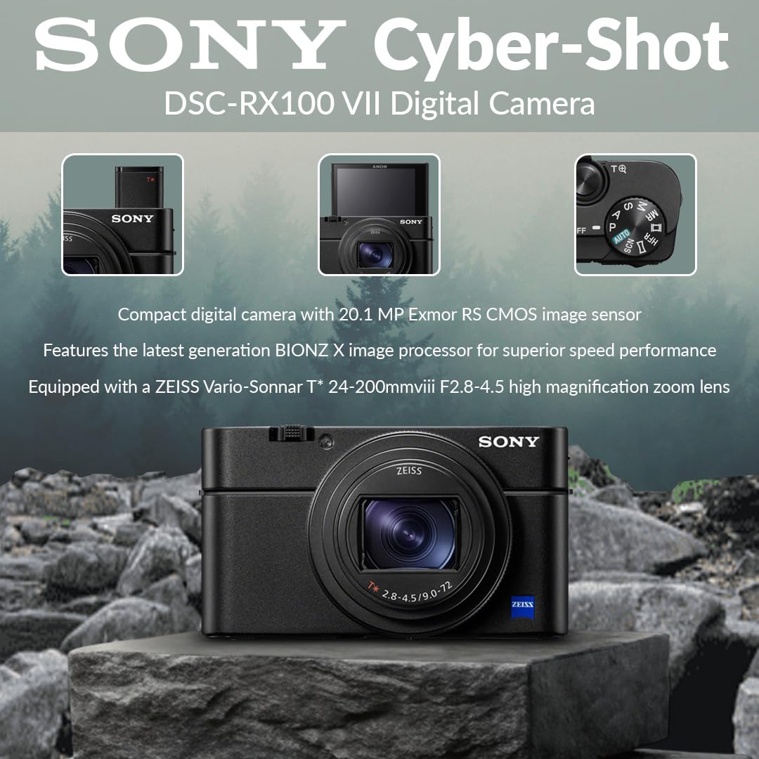 Amazon.com: Sony Cyber-Shot RX100 VII Premium Compact Camera 1.0