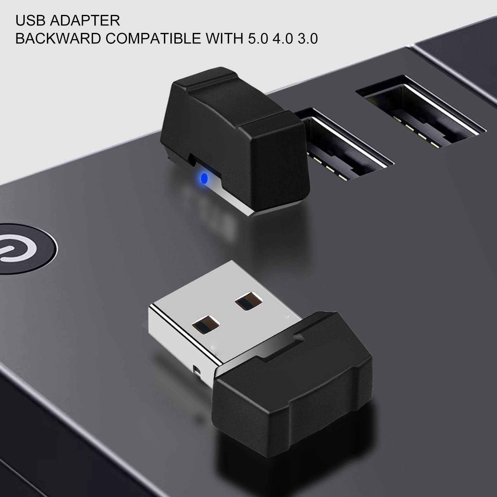 Trasmettitore Ricevitore Dual Mode Per PC Adattatore Bluetooth 5.0 USB Per Stampante, Cuffie, Mouse E Tastiera - Trasmettitore/Ricevitore Wireless, Compatibile Con PC, Laptop Stampante Wireless