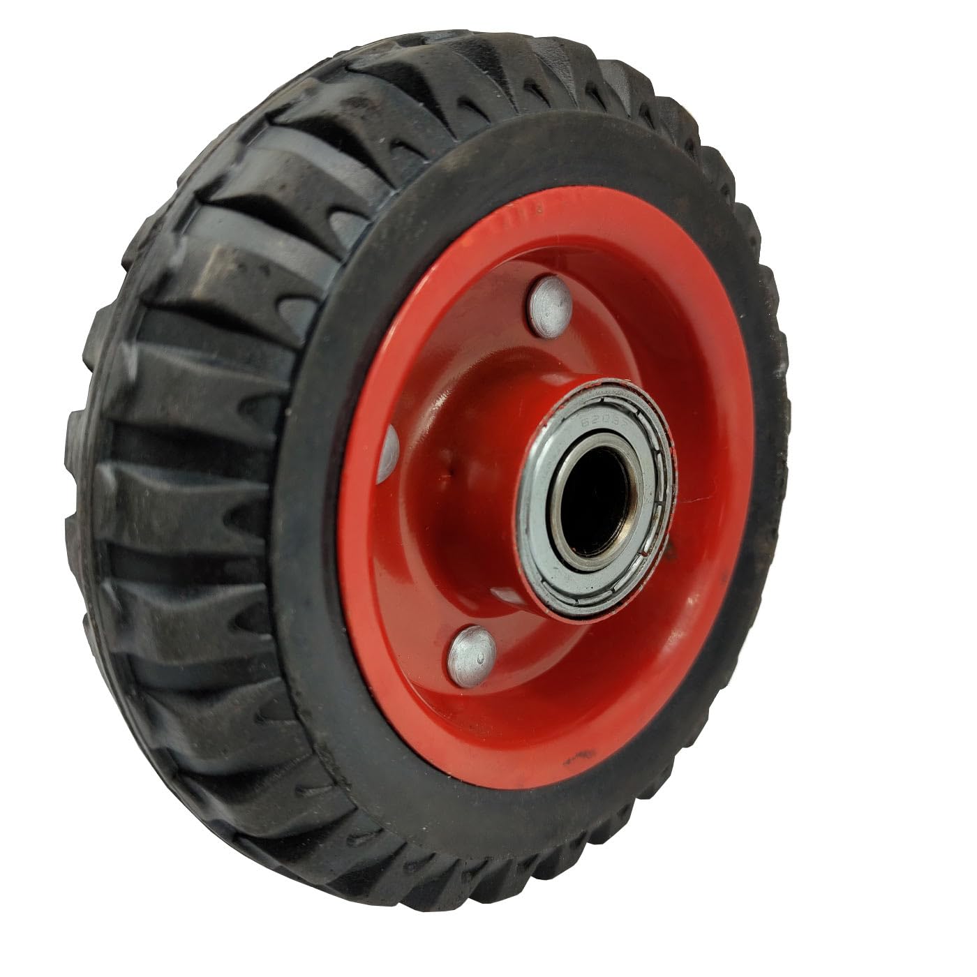 Tradineur - Rueda para carretilla de 15 cm de diámetro y 4,5 cm de grosor especial para pavimentos de difícil acceso, neumático para carretillas, distintos tipos de superficies