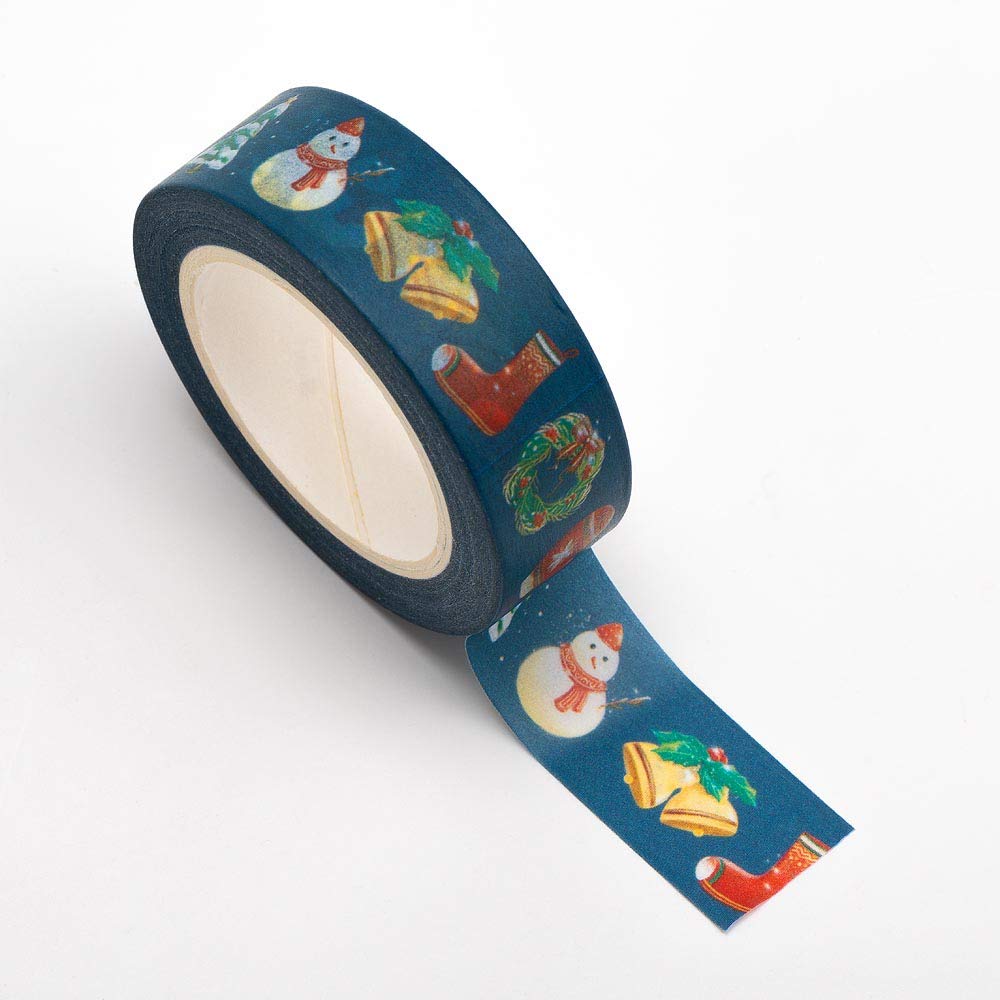 Italian Options Christmas Theme Craft Adhesive Washi Tape (15Mm X 10 Metre)