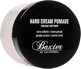 Baxter of California Hard Cream Pomade for Men | Natural Finish | Firm Hold | Hair Pomade