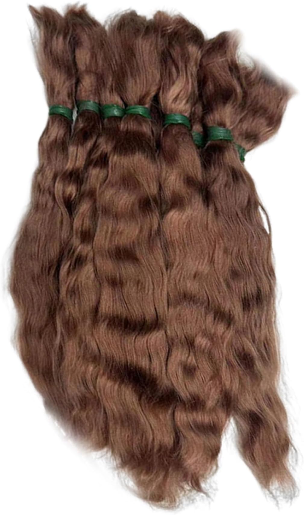 Doll Wig,Doll Hair 8 Inch Curly Doll Hair Natural Realistic Doll Wig DIY-Friendly Mohair Craft Hair for Doll Making, Figurine, Art Craft, Brown,Doll Making Supplies