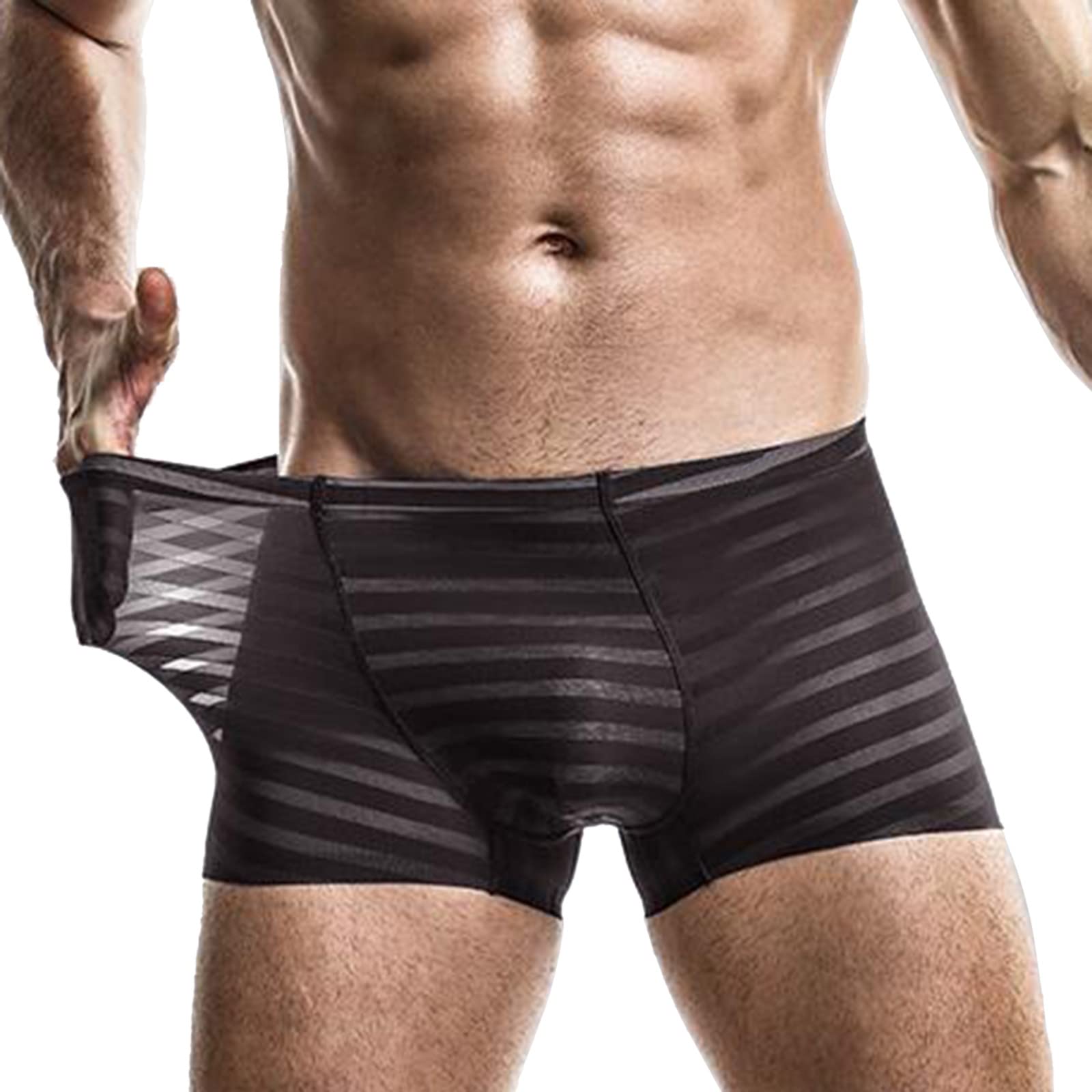 Boxer Da Uomo In Seta Di Ghiaccio – Microfibra Sexy, Hipster E Traspirante, Perfetto Per Tutti I Giorni E Per Dormire