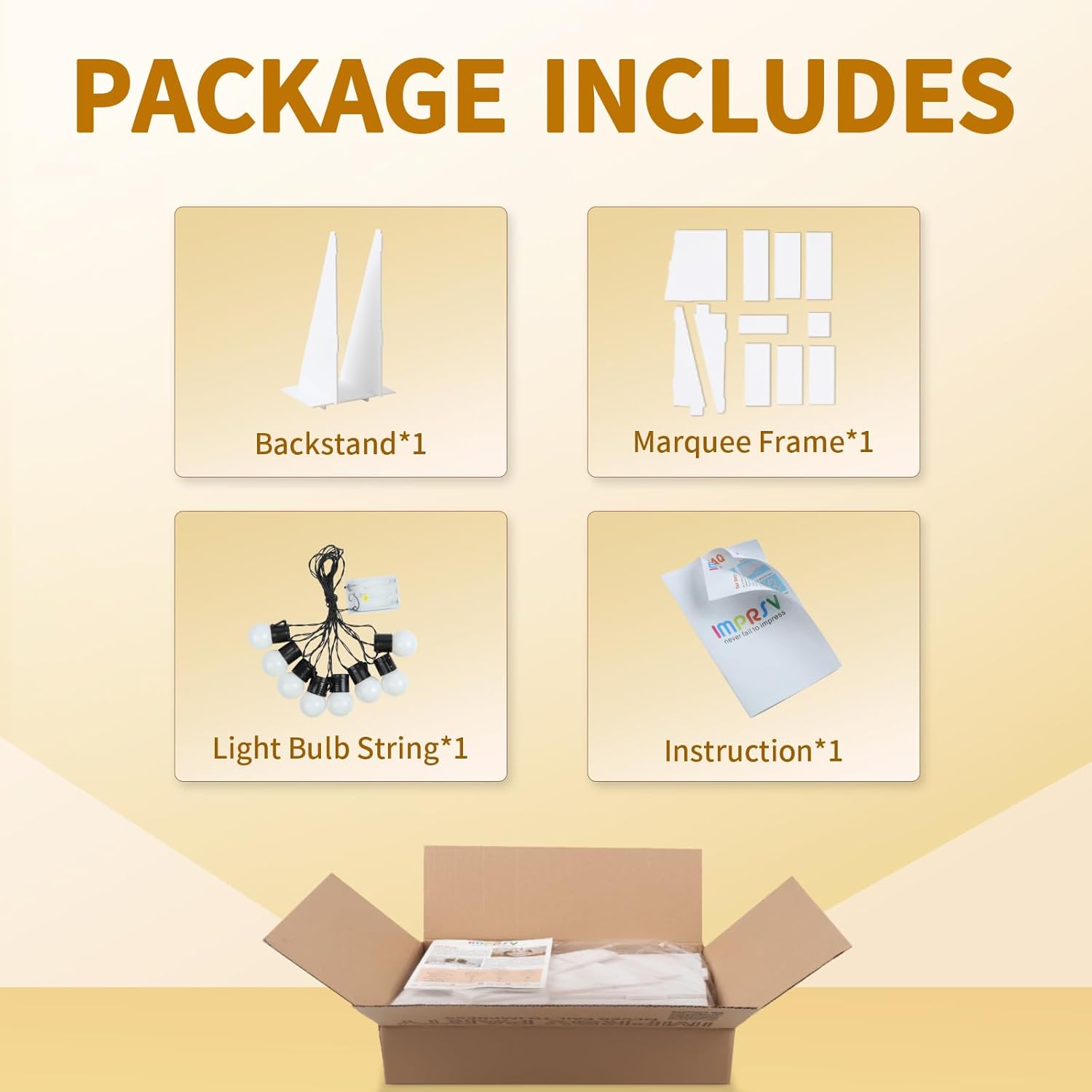 imprsv Marquee Light Up Letters, 3FT Mosaic Letters with Light for Baby Shower Graduation Party Decor, Large A for Engagement Wedding Party Decorations (Need to Assemble) - Image 4