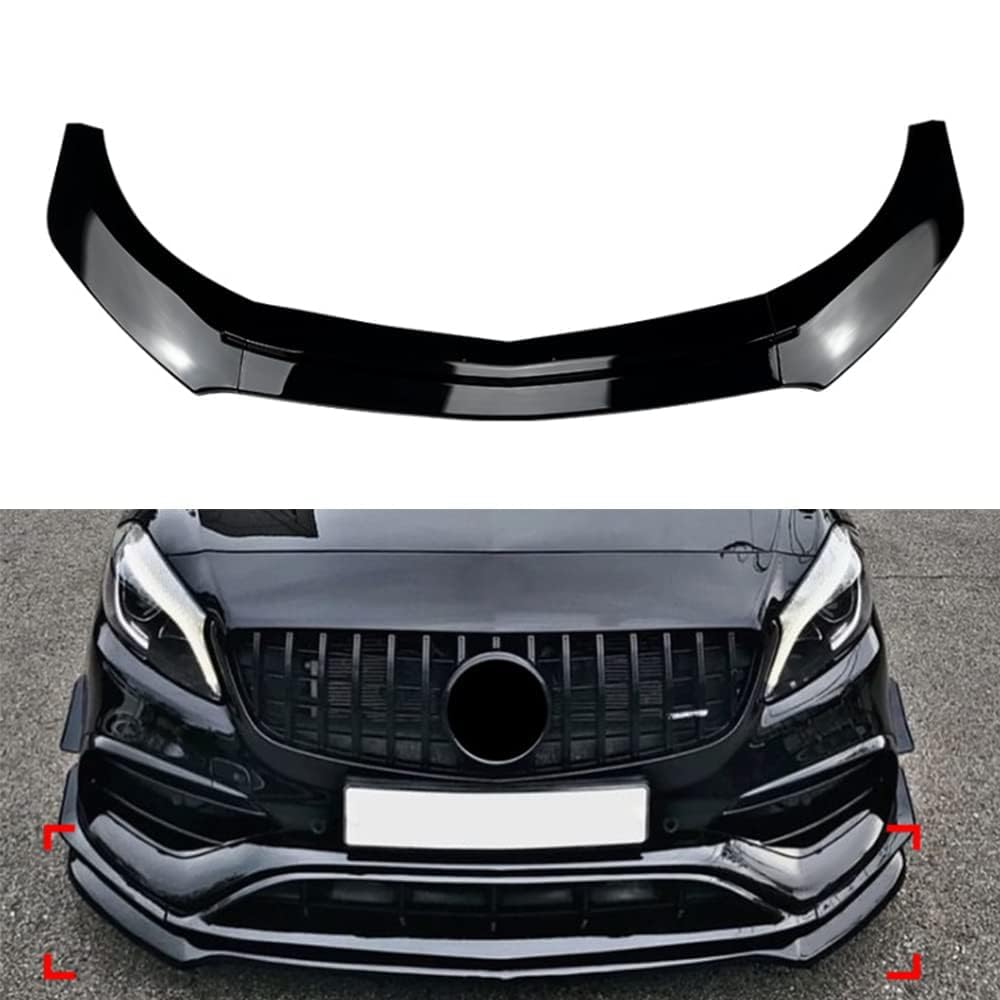 Aileron de lèvre de pare-chocs avant pour W176 A180 A200 A45