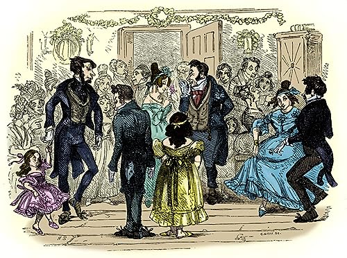 Affiche Charles Dickens par Hablot Knight Browne impression sur toile 60x90cm pour mur