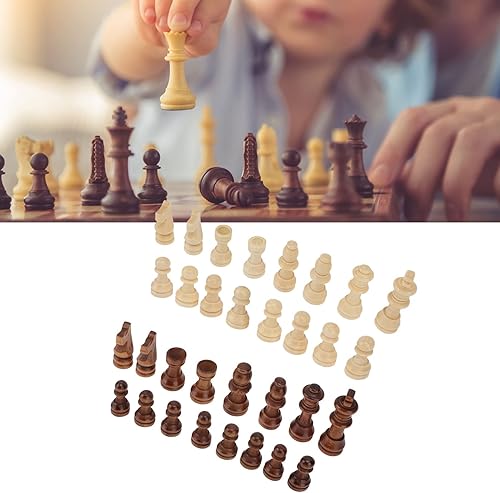 Miniatura 3 de Piezas de ajedrez de repuesto, piezas de ajedrez ligeras, regalos ideales, superficies más lisas, resistentes a los arañazos para reuniones