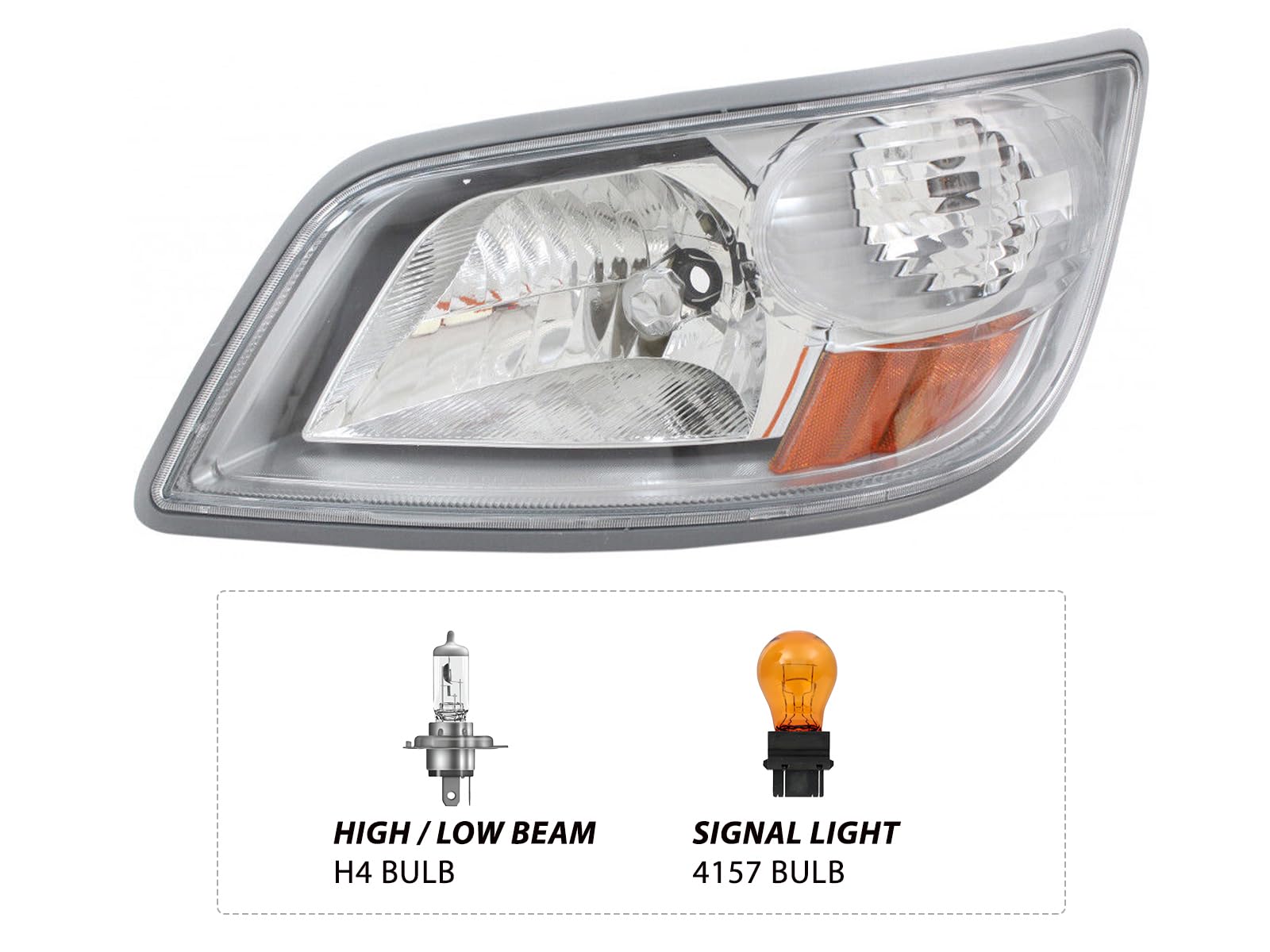 Auto Parts Avenue APA Replacement Headlamp for 2006-2020 Hino 238