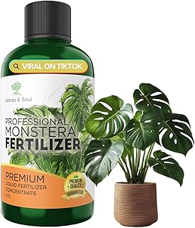 Professional Monstera Fertilizer Liquid 3-1-2 Concentrate 8 oz, Premium Monstera Plant Food for Indoor Plants, Liquid Fertilizer for Monstera and Houseplants, Made in USA