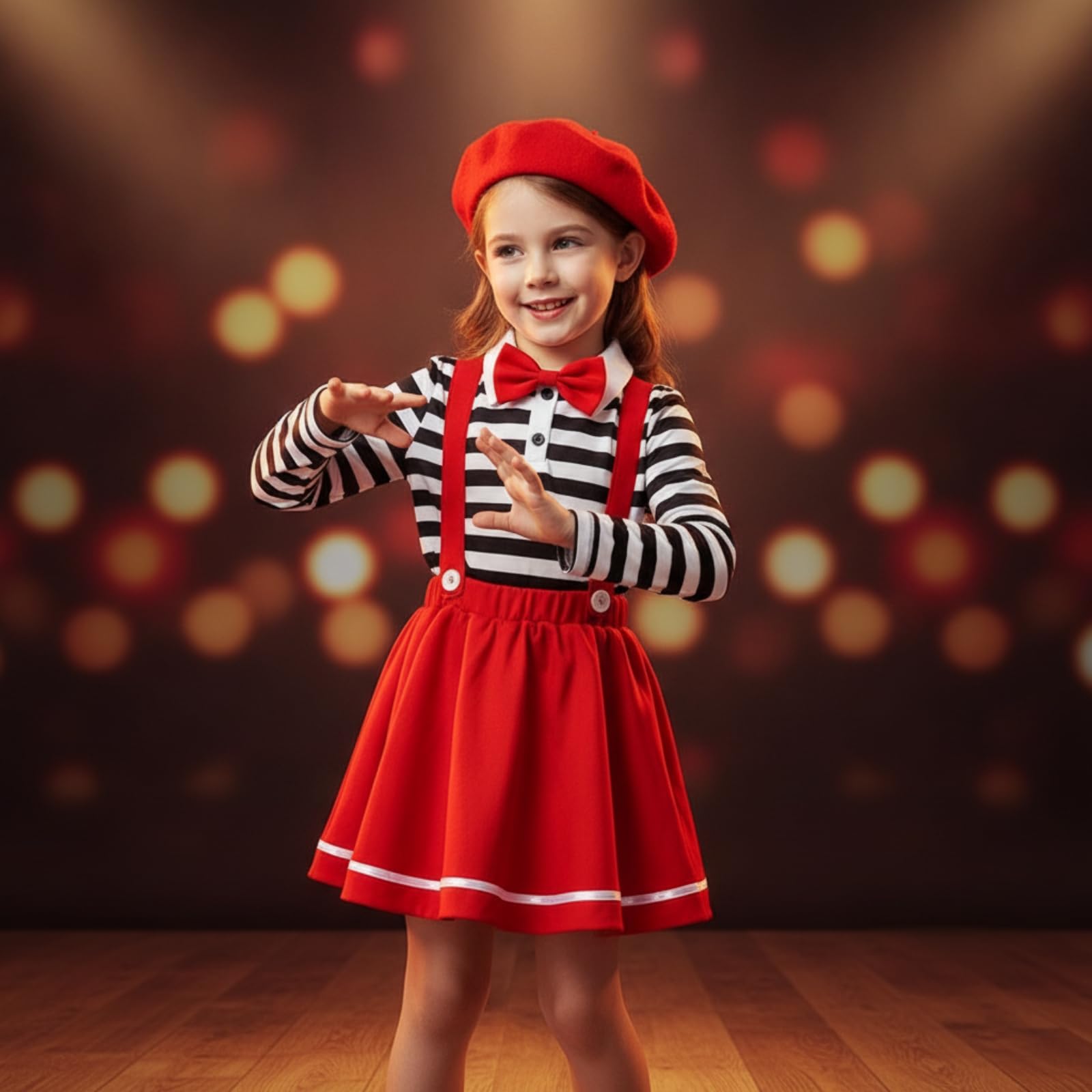 Costume con Gonna a Bretelle | Bianco e Nero, Costume da, per Halloween, Bambini