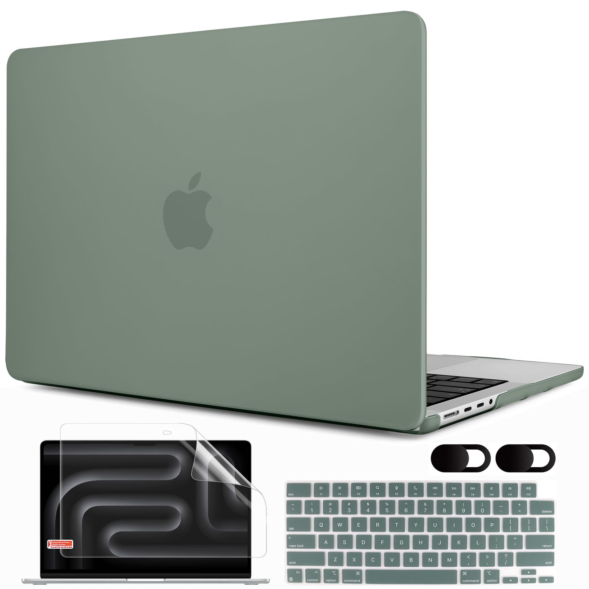 MEEgoodo for M4 MacBook Pro 16 inch Case 2024 2023 2021 (Fit Model A3403/A3186/A2991/A2780/A2485) M3 M2 M1 Pro/Max with Touch ID,Laptop Hard Shell