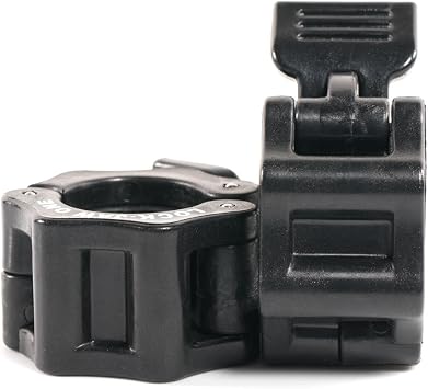ironcompany Lock-Jaw 1 Inch Barbell Collar Pair Black