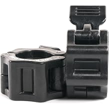 Lock-Jaw Unisex Adult One-Inch Standard Pair - 1 Inch /25Mm, Black Barbell Collar - 1"