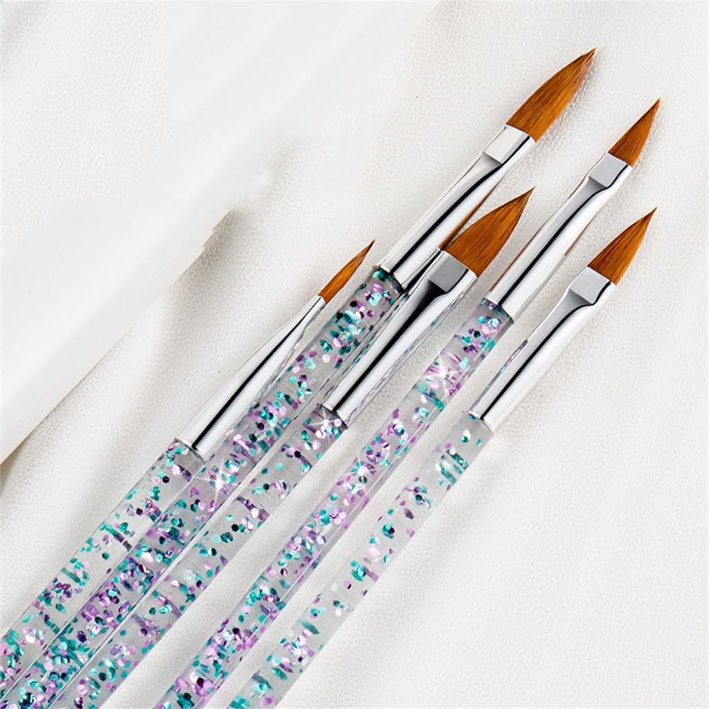 5 Different Sizes of Transparent Powder Nail Crystal Pen Crystal Nail Extension Special Green