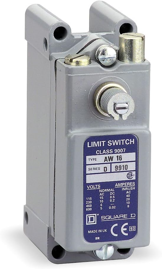 9007AW16 SQUARE D 15A 600V HEAVY DUTY ROTARY PRECISION LIMIT SWITCH 1NO-1NC
