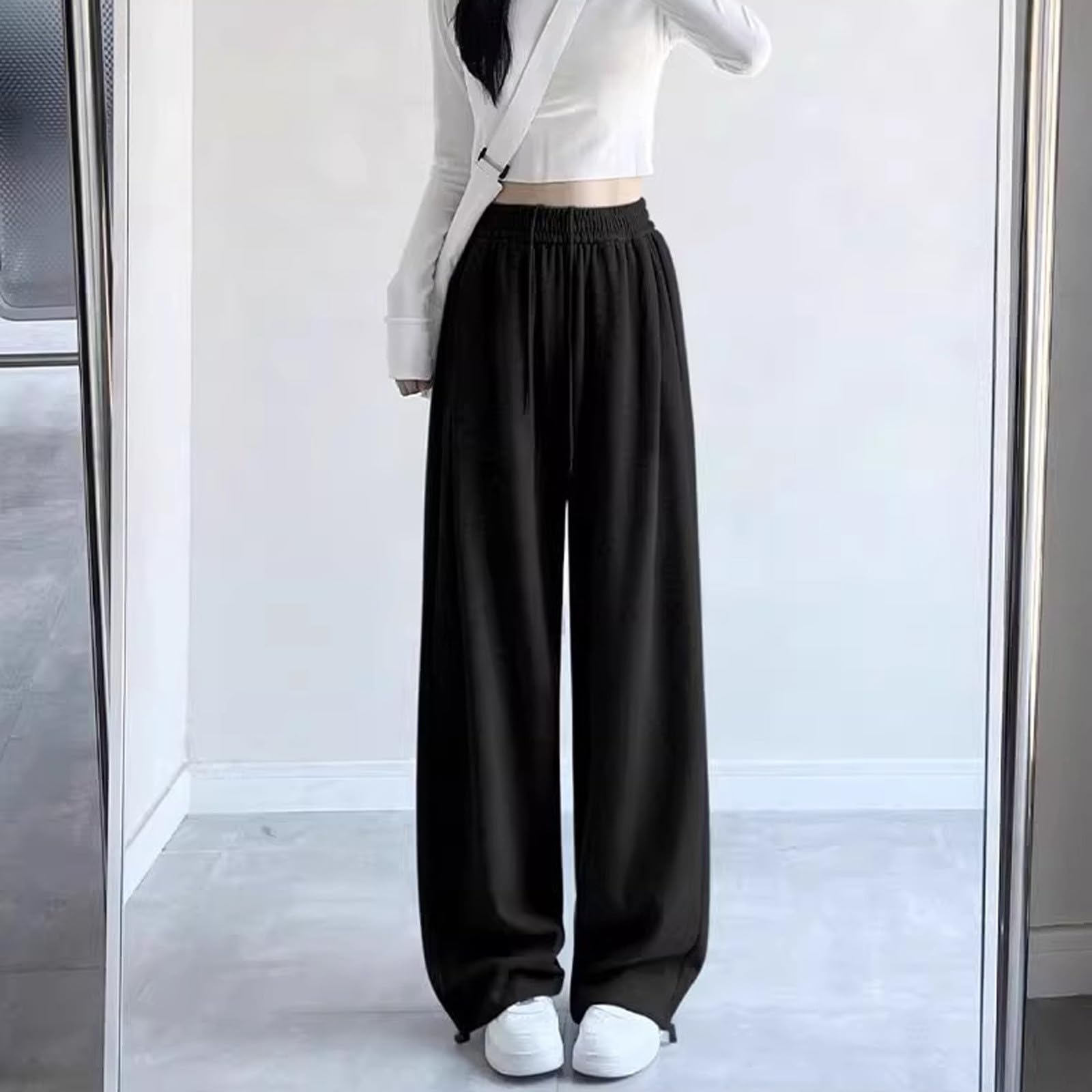 Sporthose, Jogging, breiter Schnitt, mit Kordelzug, für Schule und Freizeit