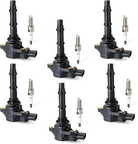 Miniatura 9 de DEEGOOLY Paquete de 6 bobinas de encendido UF-435 y bujías de iridio SP479 compatibles con Jaguar S-Type 2003-2008, X-Type 2003-2008, 2.5L 3.0L V6