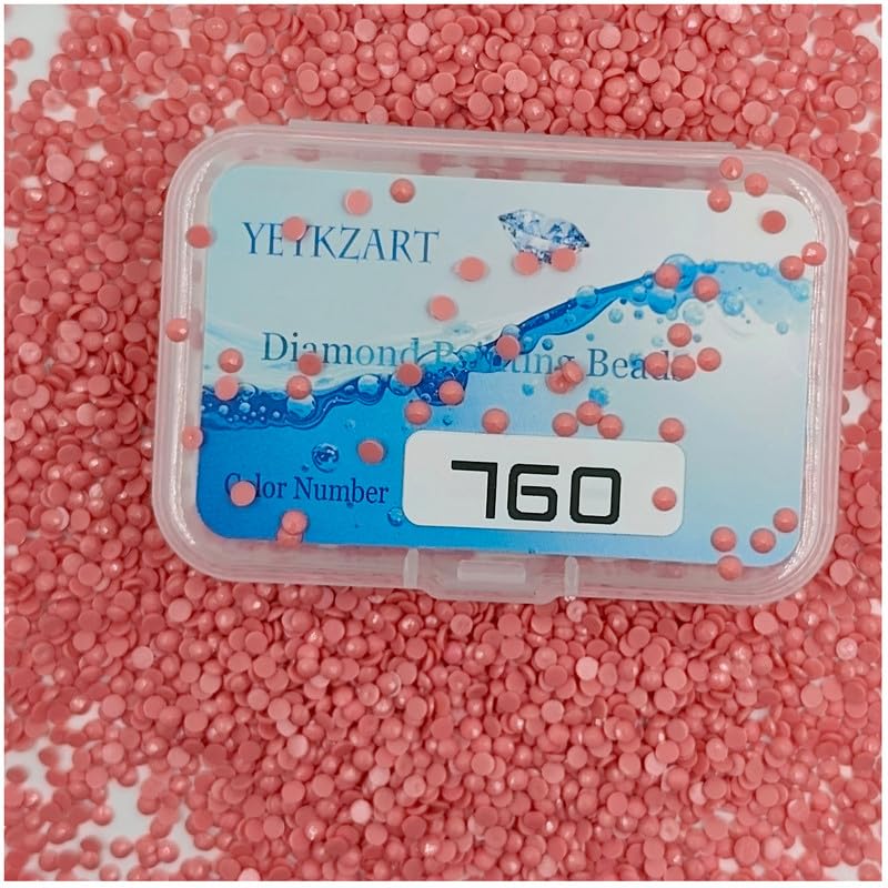 760 Diamond Painting Replacement Round Diamonds Beads Rhinestones Accessories for Diamond Art Missing Color 3500 PCS — image 1