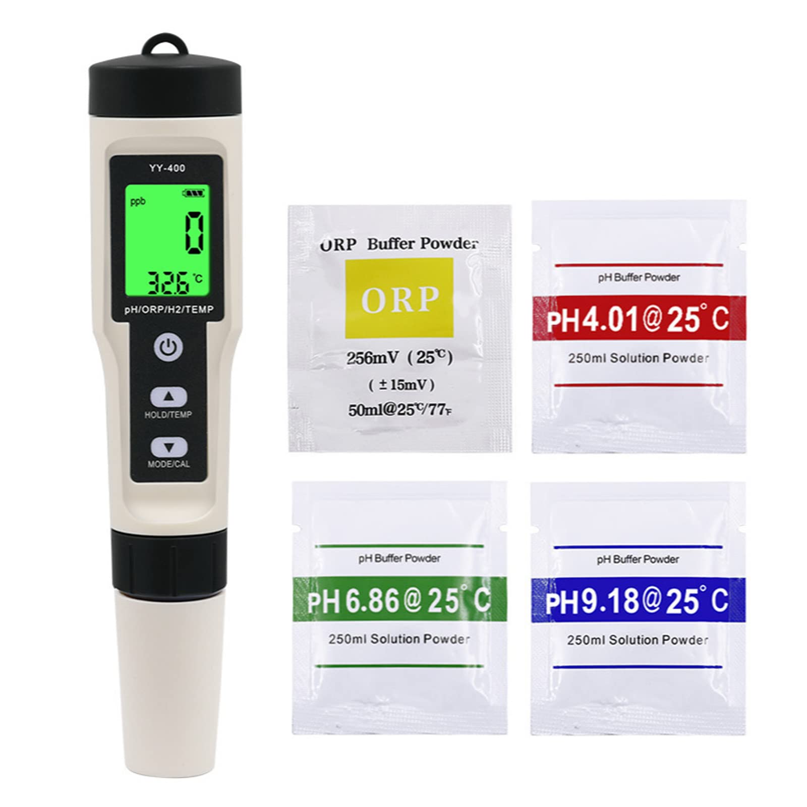 Upgraded 4 In 1 ORP TEMP Meter Digital Water Quality Tester & Hydrogen Generator Water Bottle With Backlight Water Quality Meter Tester 0-14.0 Measurement Range For Household Drinking