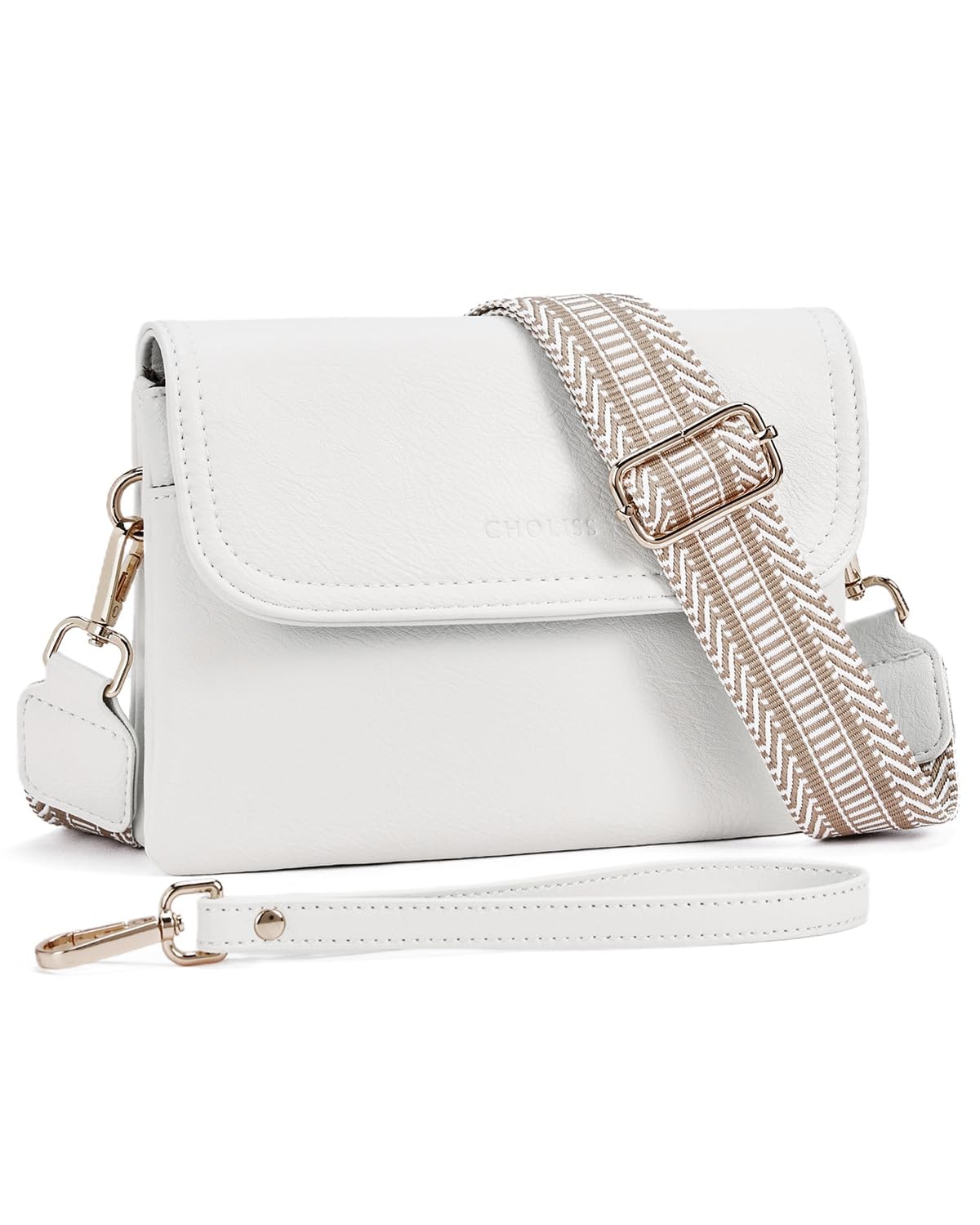 CHOLISS Small Crossbody Bags for Women, Wristlet Wallets for Women Small  Trendy Vegan Leather Phone Purse Handbag for Travel