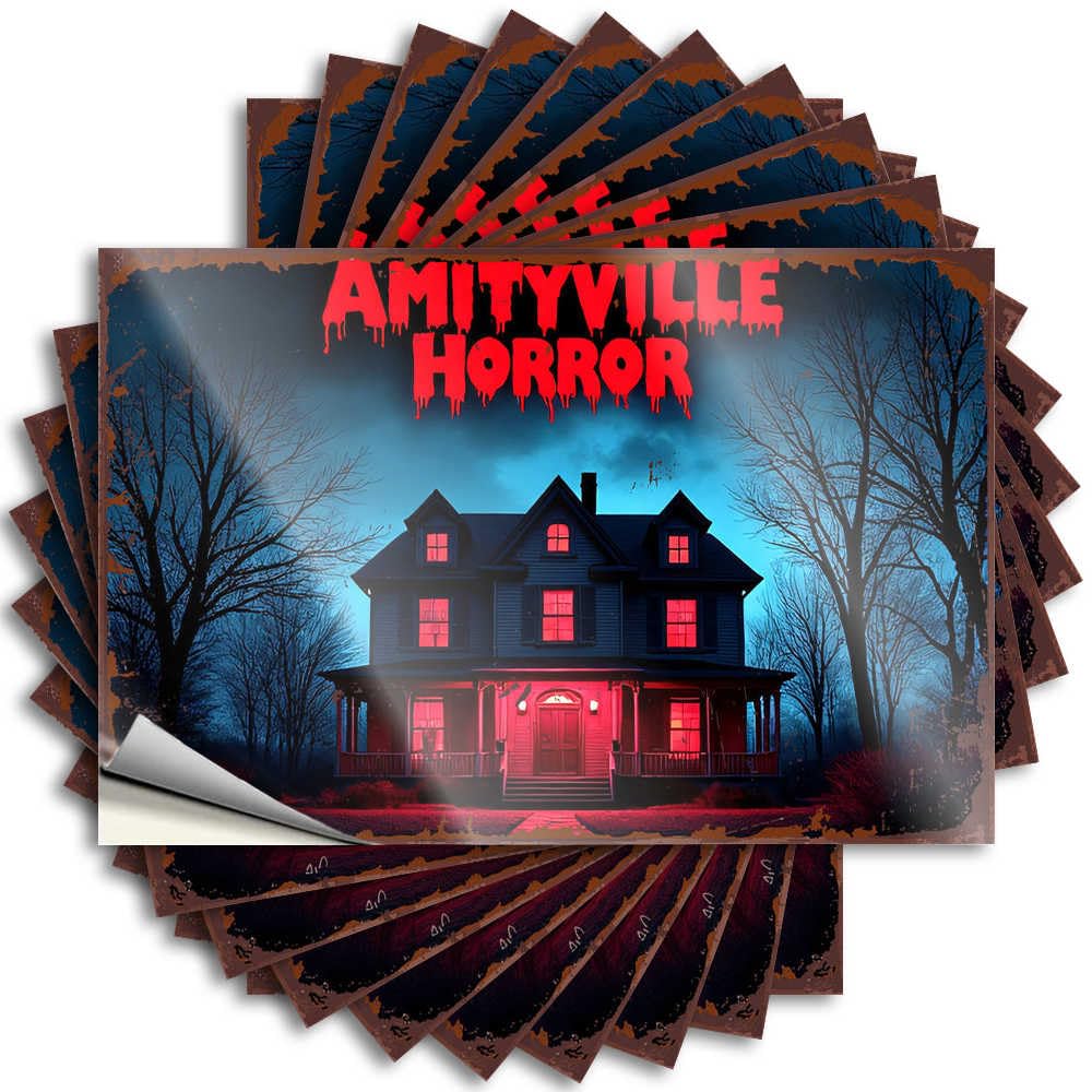 Reading, Bumper Hat Amityville Horror: A Haunting Night At The Haunted House | Tiki Sports(8X12CM)